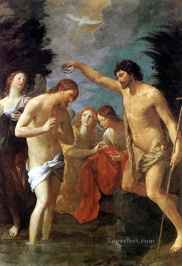 Baptism of Christ Guido Reni nude Oil Paintings